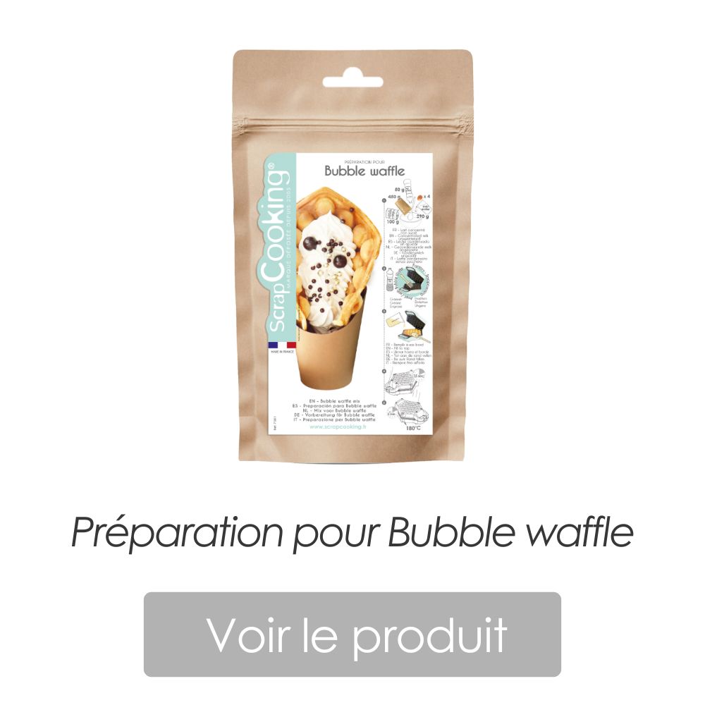Préparation pour bubble waffle recette - ScrapCooking